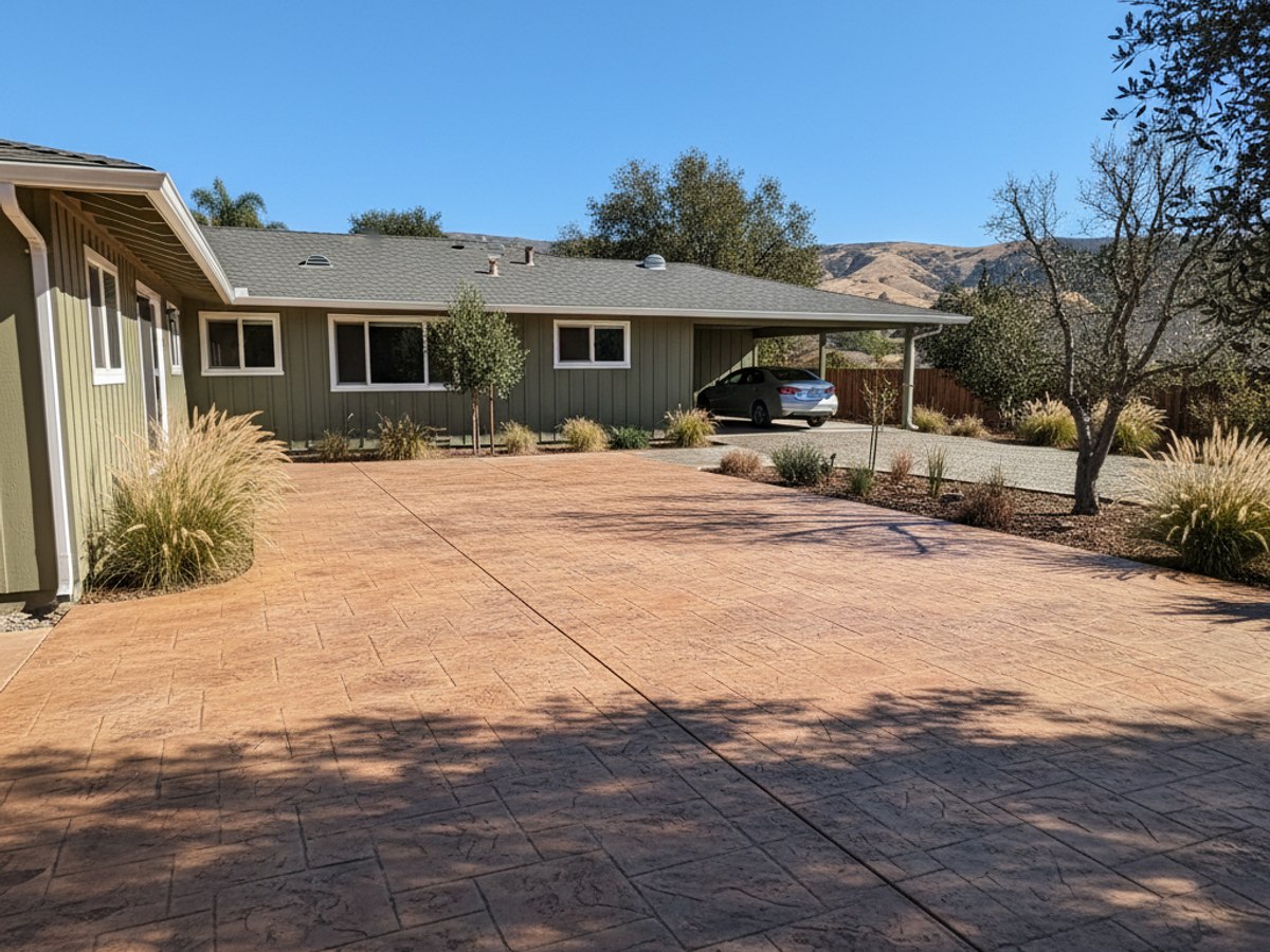 Decorative Concrete completed by Coastal Concrete in Mountain View, CA